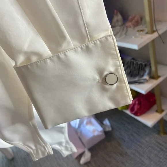 Collared Wrap Front BodysuitLafayette 148 NYC